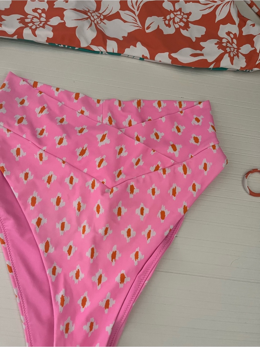 aerie Pink Floral Print High-Rise Leggings - Picture 4 of 4